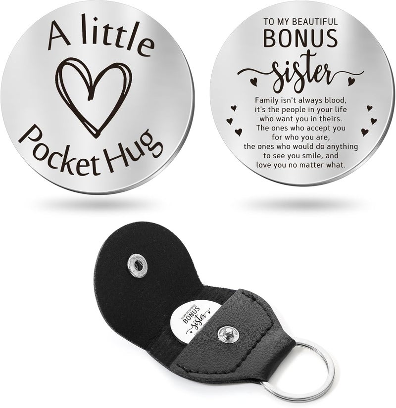 Sureio Pocket Hug Token Gift Long Distance Relationship Keepsake Inspirational Gift Keychain Valentine's Day Gifts - Image 1